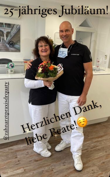 25--jähriges Jubiläum, Herzlichen Dank liebe Beate